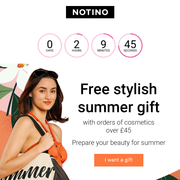 Last day of free Notino bags and towels. - Notino