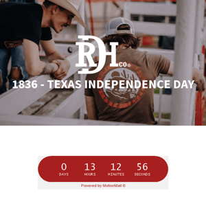 ⏰ LAST CHANCE to save 18.36% for Texas Independence Day