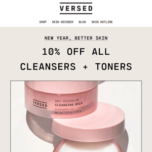Get a fresh start with 10% off 🧼