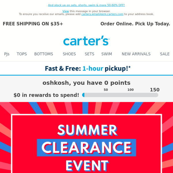 Carter's or Osh Kosh 60% off + Free Shipping + Coupon Codes! - My