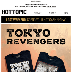 Tokyo Revengers merch for the newest season ✊⏳