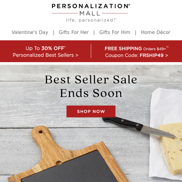 Customers Love These Personalized Gifts! 30% Off Best Sellers Sale