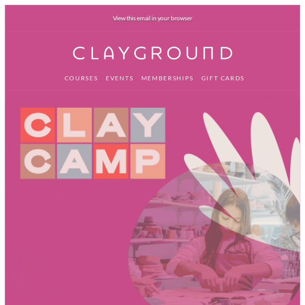 🕑 Don't Miss Our Kids ClayCamp This Jan 🌟