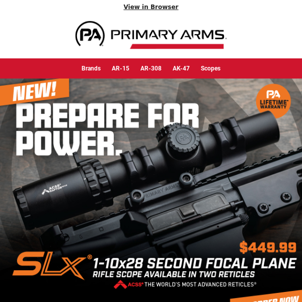 36 Off Primary Arms COUPON CODES → (9 ACTIVE) August 2022