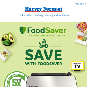 Want to keep your food fresher for longer? Shop FoodSaver® today!