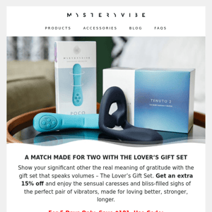 5 Days Only ⚡ Save $181 on the Lover’s Gift Set