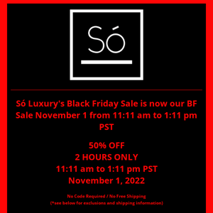 DATE CHANGE - ANNUAL BLACK FRIDAY SALE!