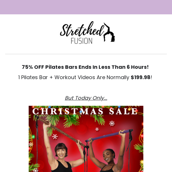 75% OFF All Pilates Bars 😱 - Stretched Fusion