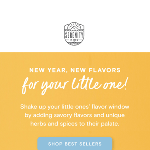 Introduce new flavors to your little one!