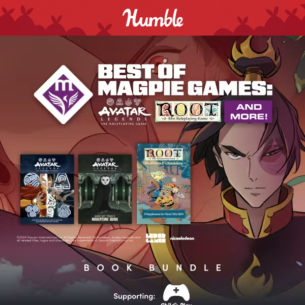 Get TTRPGs based on the animated series Avatar, the board game Root & more! 🎲