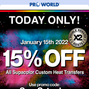 SupaSaturday Is Here! Save Today Only!