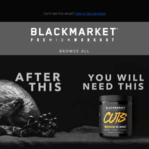 Black Market Labs, We've got something, since you've ate too much.