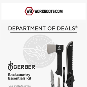 DOD: $49.99 Gerber Essentials Set 🔪🪓