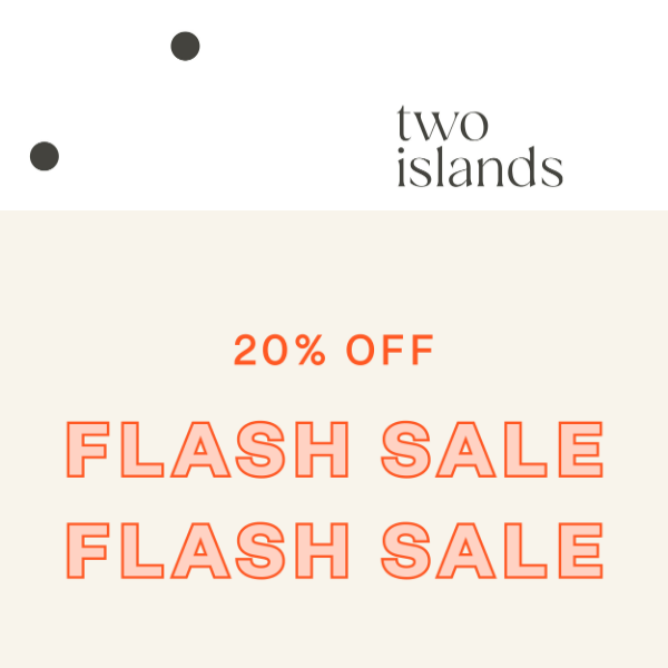 Its your last chance for 20% off! ⌛