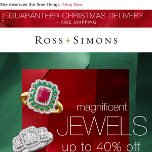 Magnificent Jewels Event 💎 Up to 40% off luxury gifts!