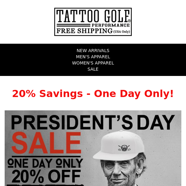 ☠️President's Day 20% Off Sale - 1 Day Only☠️