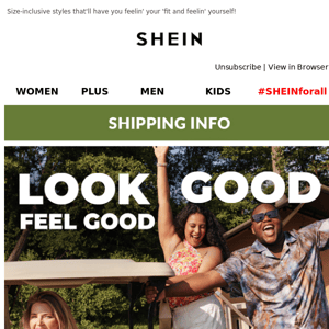 #SHEINforall: Look Good Feel Good (AD)