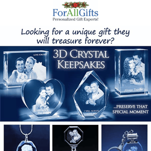 Preserve Your Memories With A 3D Photo Crystal 📸