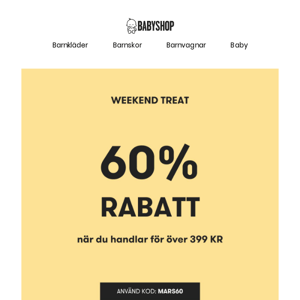 60% rabatt på över 700 produkter 💥