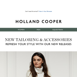 Just Launched: New Tailoring & Accessories ✨