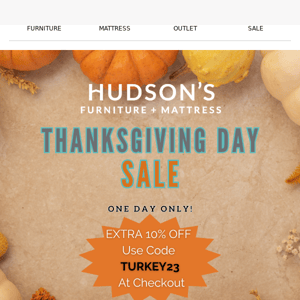 Thanksgiving Day Sale Tomorrow - One Day Only!