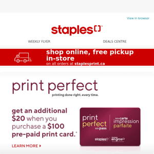 Print Perfect! Find out how to get an extra $20