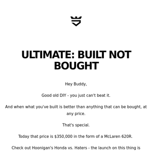 ULTIMATE: Built Not Bought 💪