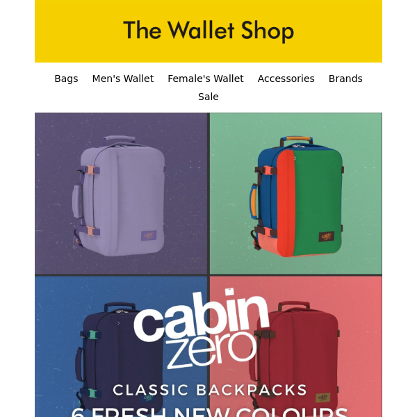 Cabinzero Classic Backpacks - New Summer Collection! - The Wallet Shop