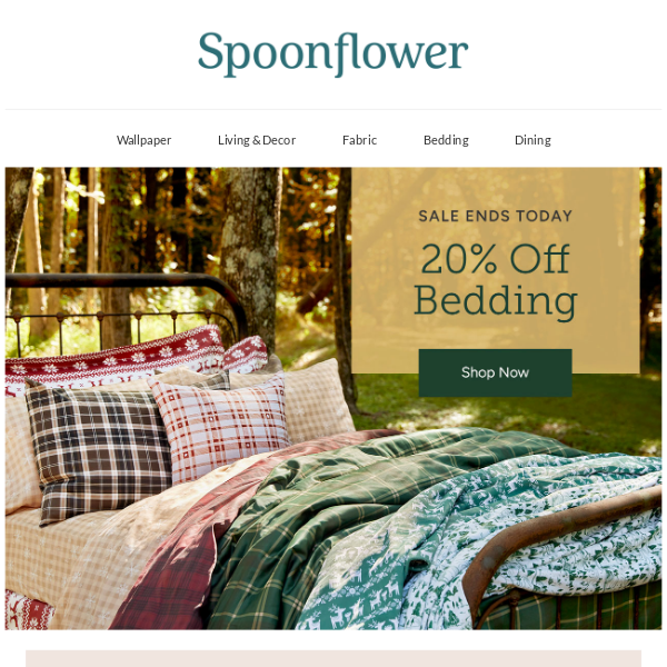 Don't sleep on this sale! 20% off bedding 😴