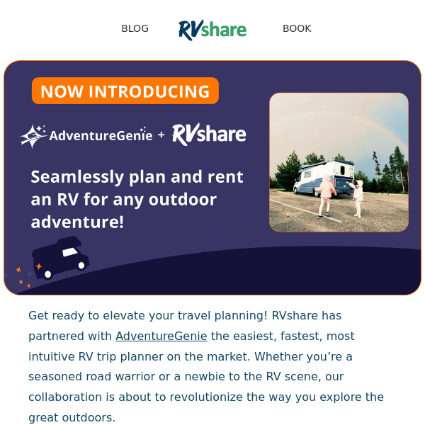 🧞‍♂️Your Adventure Awaits: Introducing AdventureGenie x RVshare