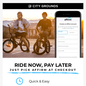 Ride now, pay later