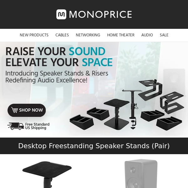 NEW ARRIVAL | Introducing Speaker Stands & Risers Redefining Audio Excellence!