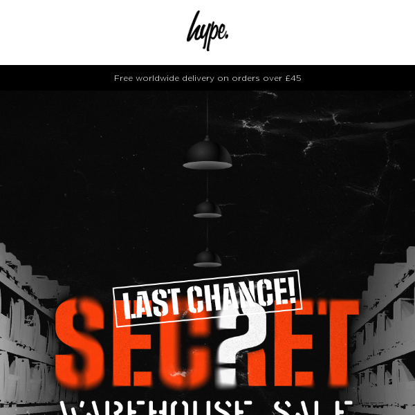 ❌❌ Dont miss out on your last chance to save! Secret Warehouse Sale: Up to 70% off ❌❌