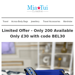 Limited Offer - Cobalt Isobel, Coin Purse & Fabric Strap