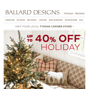 Up to 40% off holiday… just beclause 🎅
