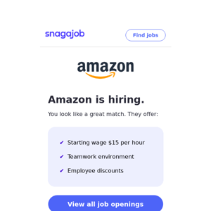 Amazon is Hiring Near You