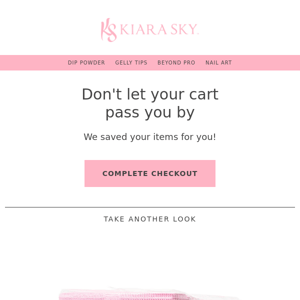 Your cart is expiring soon!