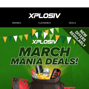 HUGE March Mania deals from Muscletech, Xplosiv and MORE!