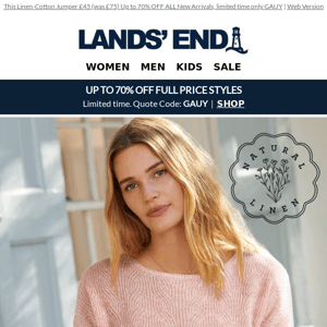 Linen-Cotton Knitwear in up to 70% OFF deal