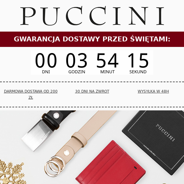 ⏰ Ostatnie godziny gwarancji dostawy przed świętami ⏰