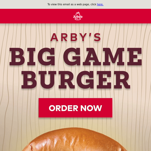 🦌🍔 Arby’s Big Game Burger is HERE.