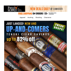 Fresh price drops: Cigar ten-packs AND get EXTRA 10% off with 3+