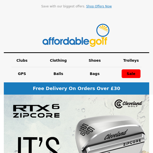 New Season Wedges from Cleveland, Cobra, TaylorMade and Titleist...all with FREE Next Day Delivery!