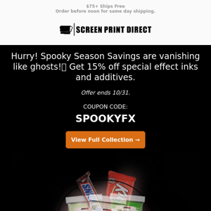 Hurry! Savings are vanishing like ghosts!👻