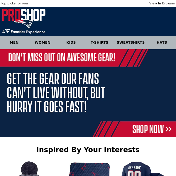 The Patriots Gear You Love
