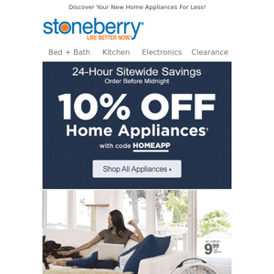 Upgrade Your Appliances - 10% Off!