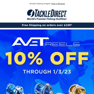 🐟🔥 10% Off All Avet Reels