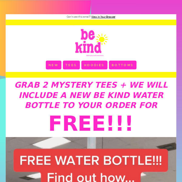 🌈 FREE Water Bottle 🌈