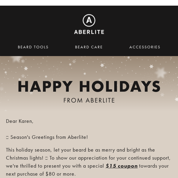 Happy Holidays from Aberlite 🎄