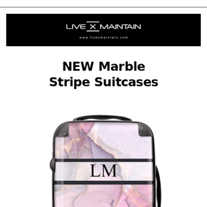 The New Purple Marble Suitcase